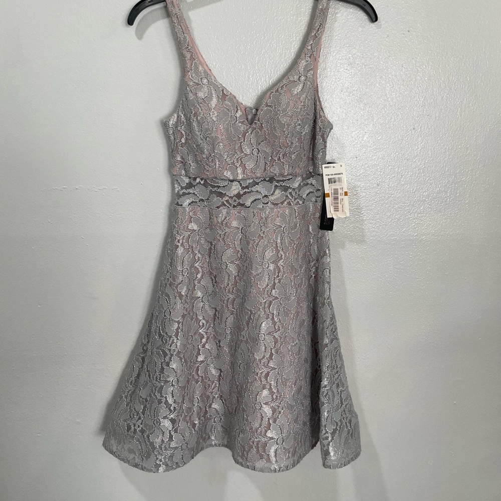 Juniors women embroidered shimmer party dress